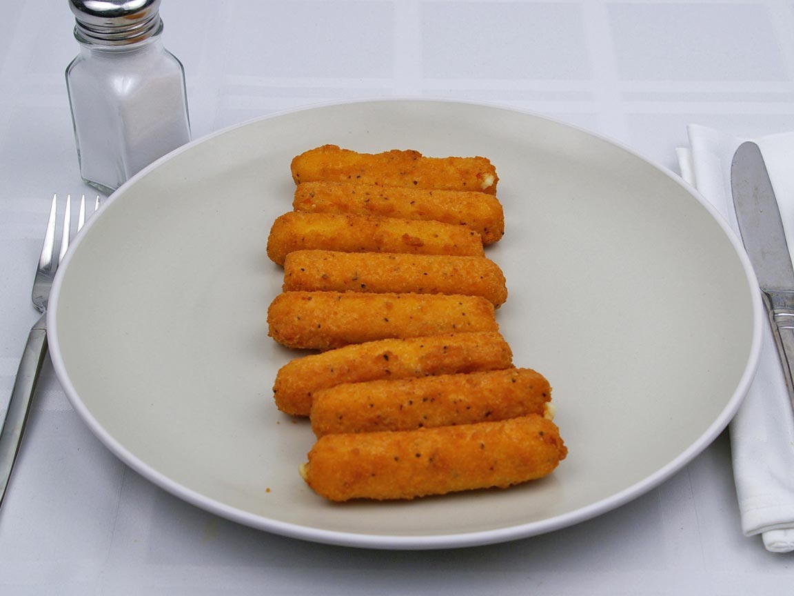 Calories in 8 piece(s) of Arby's  - Mozzarella Sticks