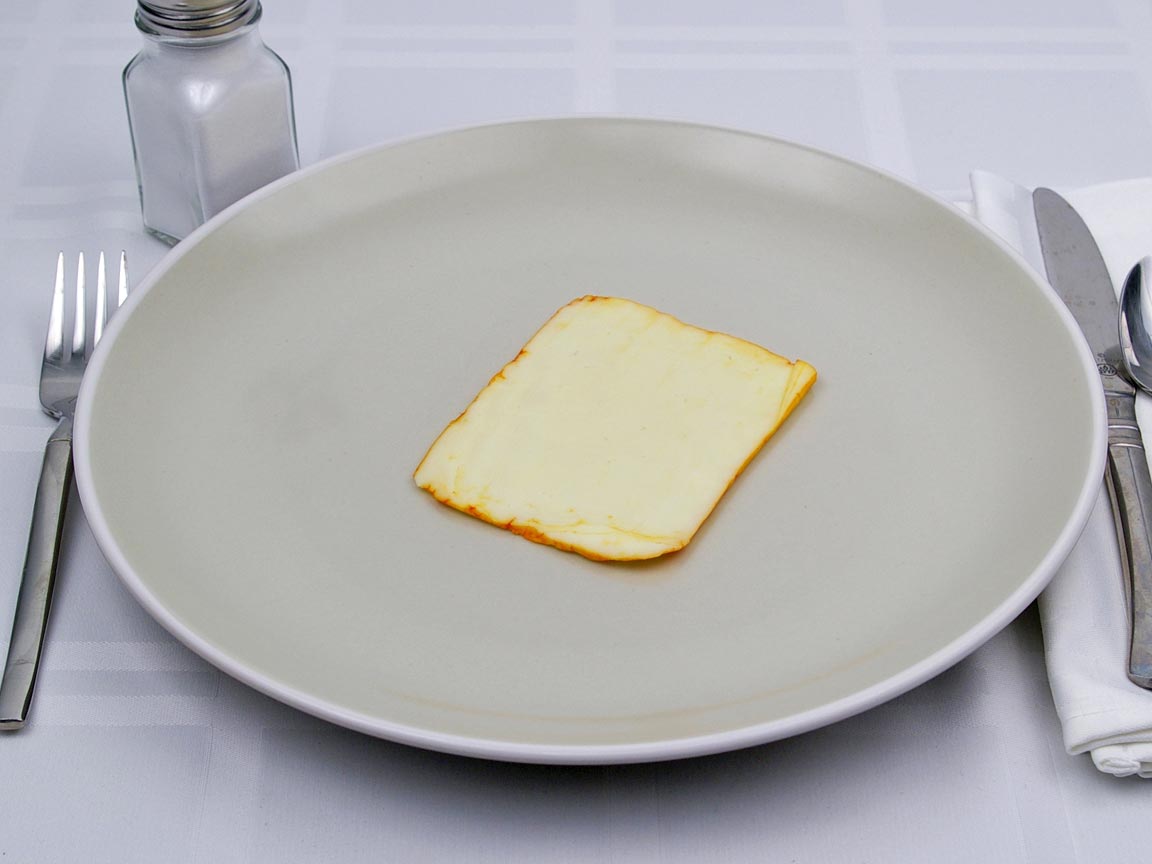 Calories in 1 slice(s) of Muenster Cheese - Sliced