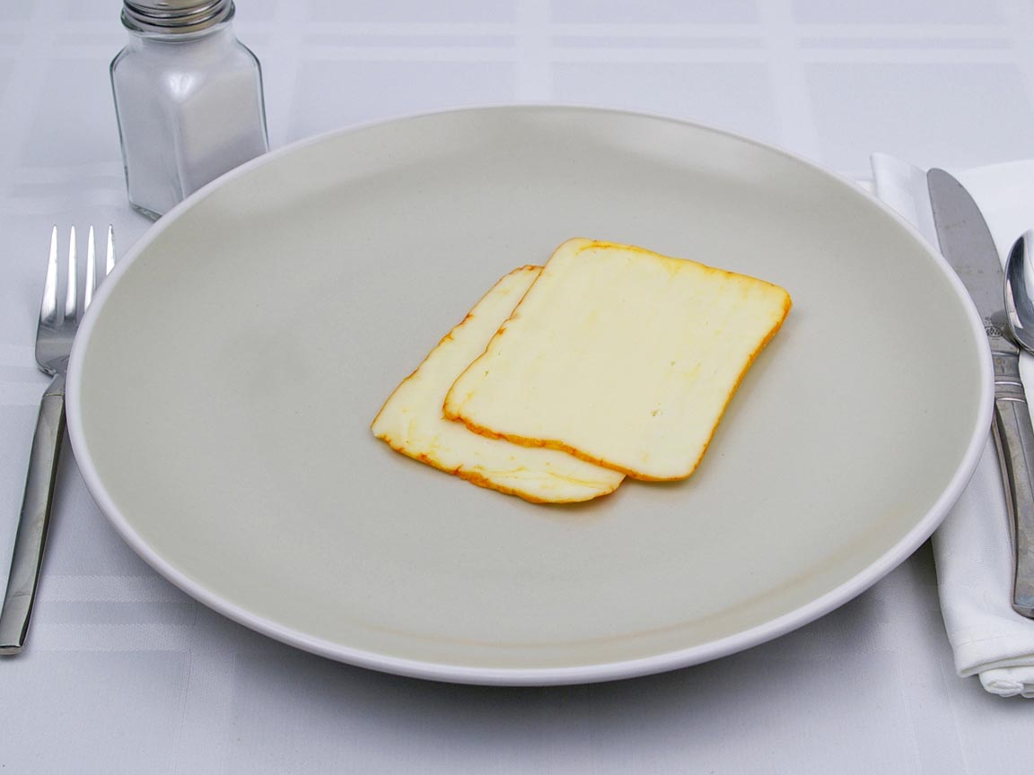 Calories in 2 slice(s) of Muenster Cheese - Sliced