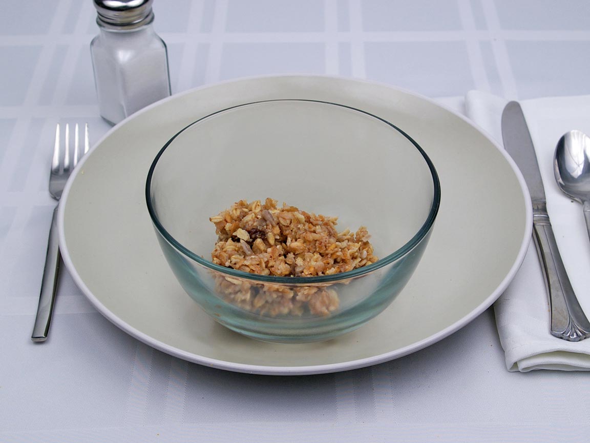 Calories in 0.5 cup(s) of Muesli Cereal - Made with Water
