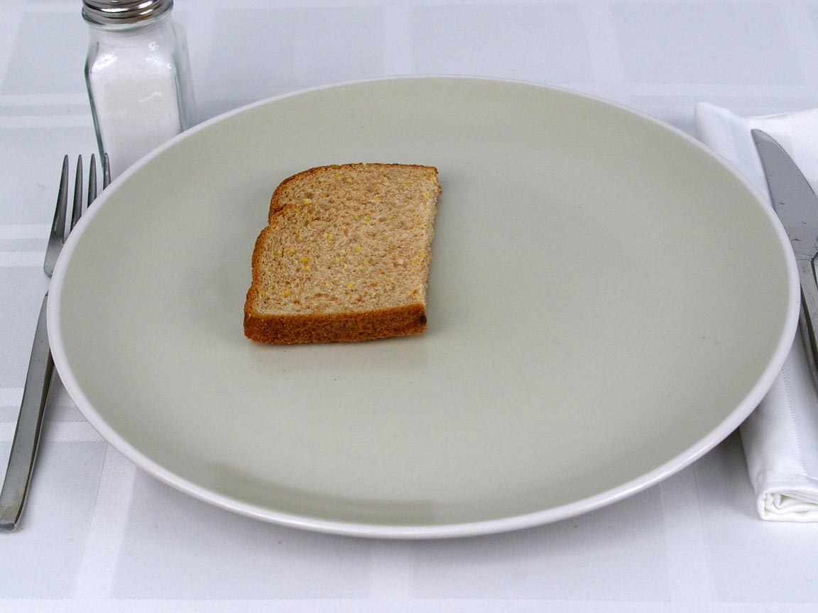 Calories in 0.5 piece(s) of Oroweat Multi-Grain Bread