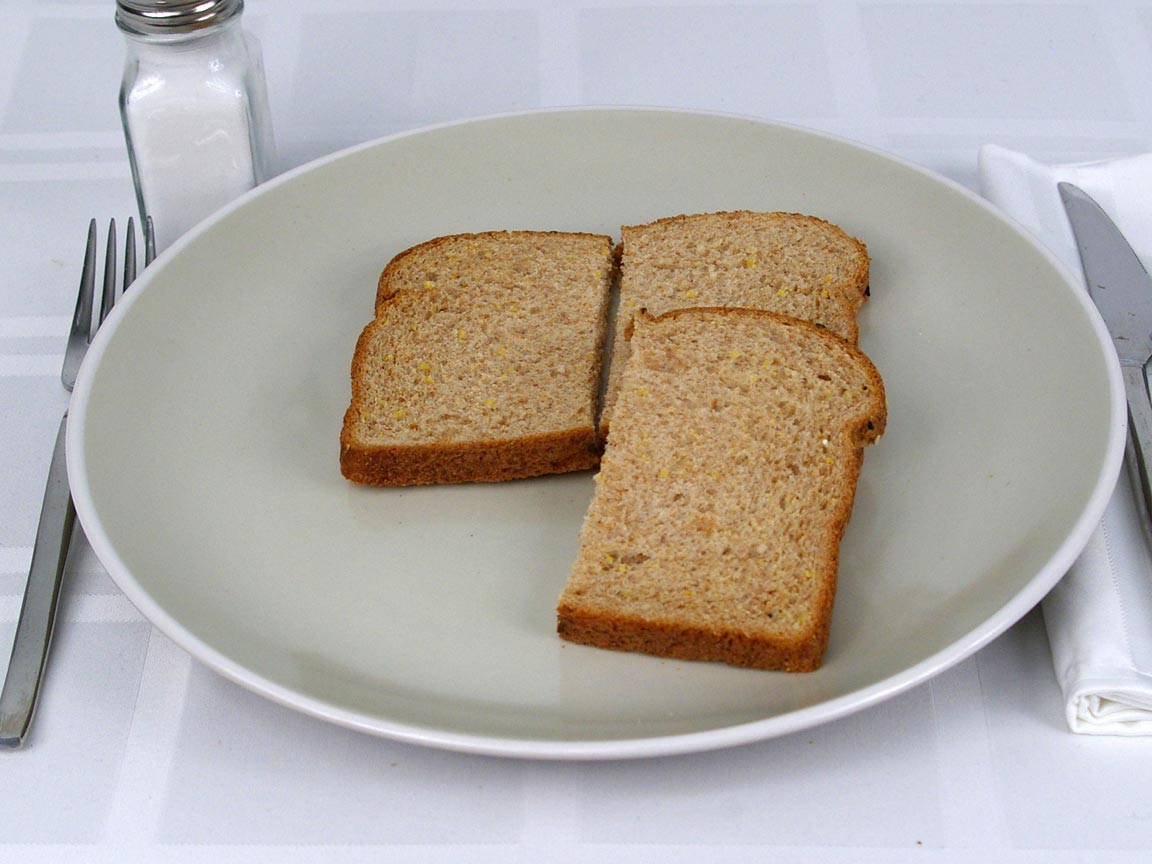 Calories in 1.5 piece(s) of Oroweat Multi-Grain Bread