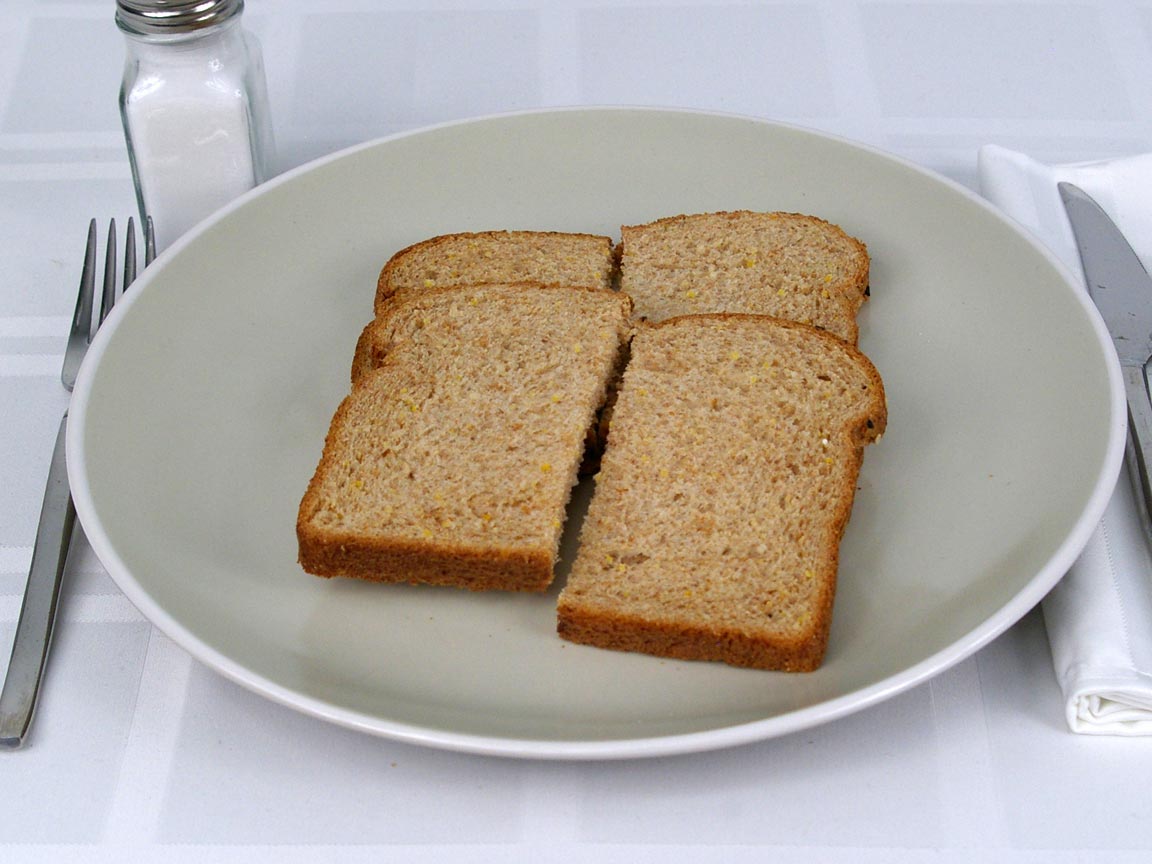 Calories in 2 piece(s) of Oroweat Multi-Grain Bread