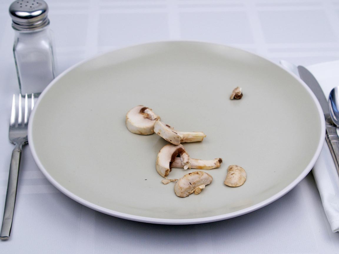 Calories in 14 grams of White - Button - Mushrooms