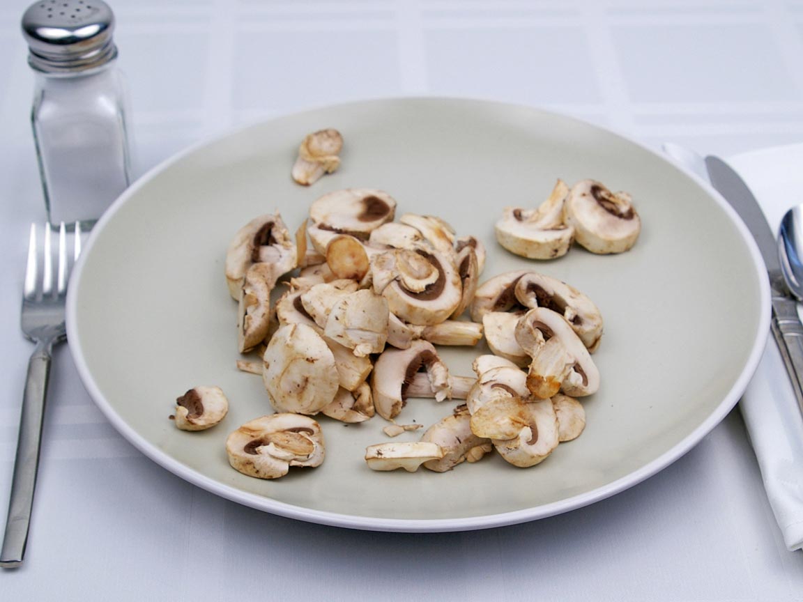 Calories in 85 grams of White - Button - Mushrooms
