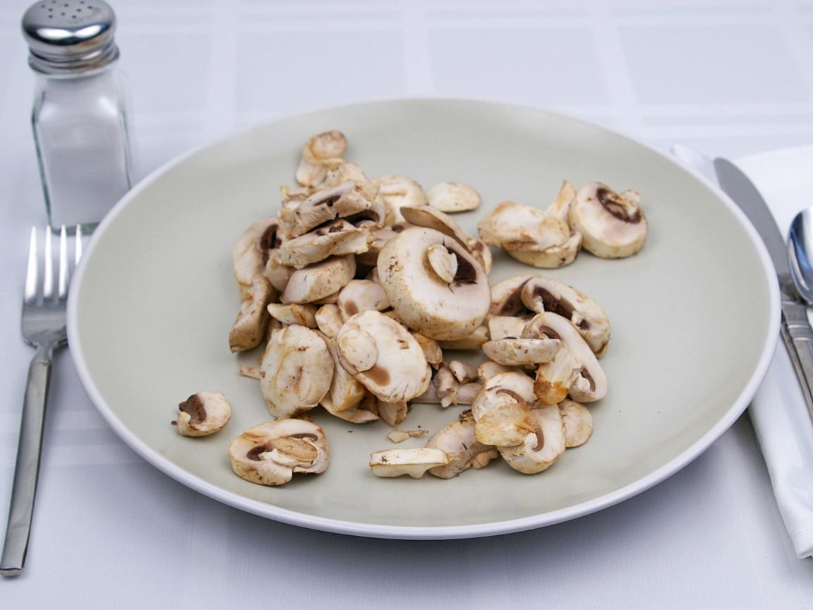 Calories in 127 grams of White - Button - Mushrooms