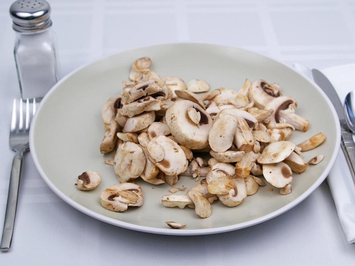 Calories in 155 grams of White - Button - Mushrooms