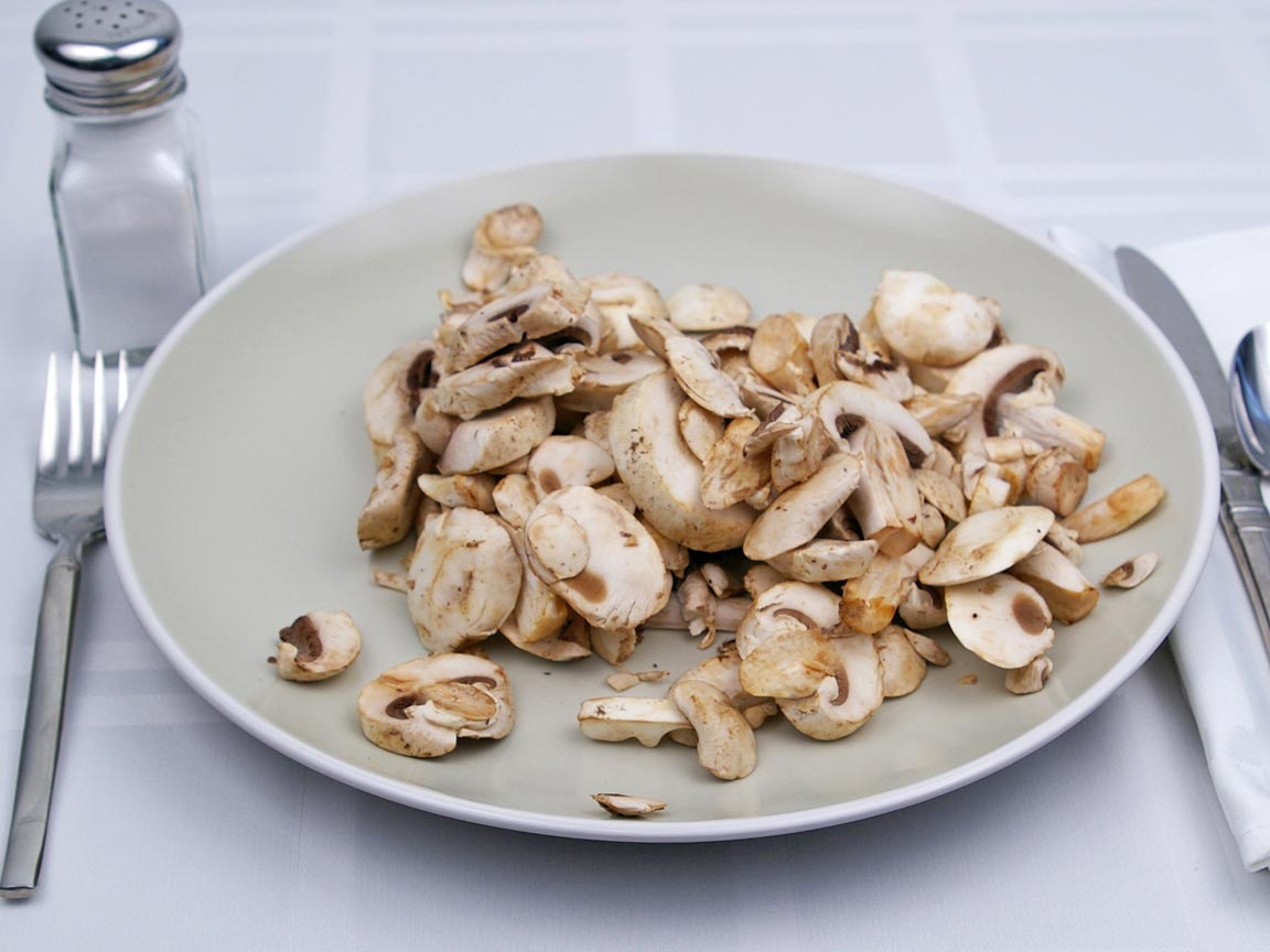 Calories in 170 grams of White - Button - Mushrooms