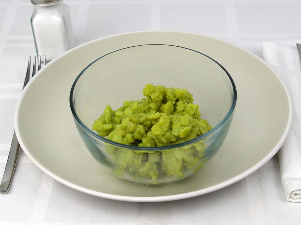 Calories in 1 cup(s) of Mushy Peas - Canned