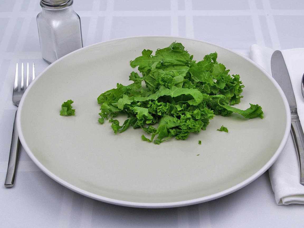 Calories in 0.75 cup(s) of Mustard Greens - Raw