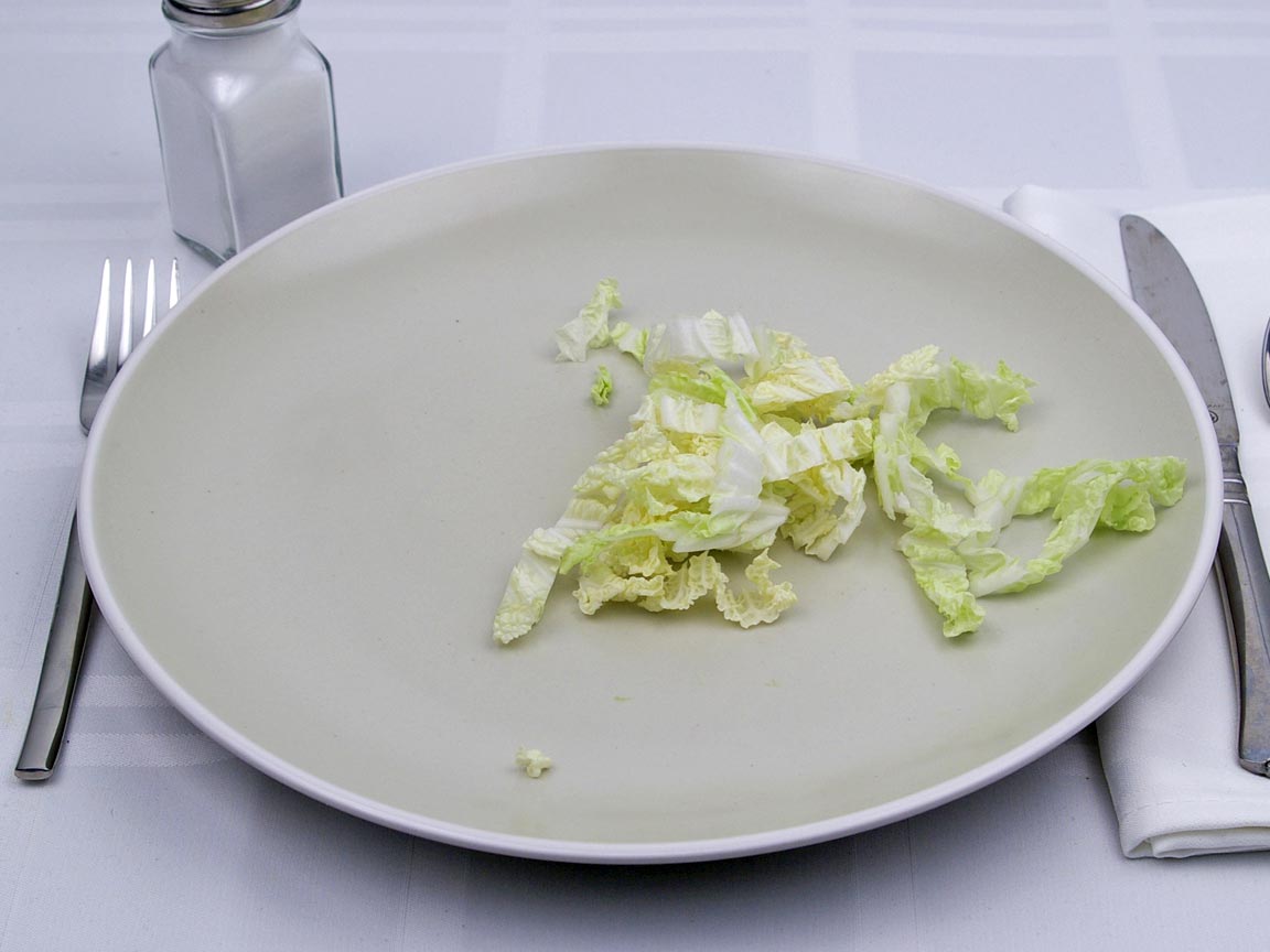 Calories in 0.5 cup of Napa - Chinese - Cabbage