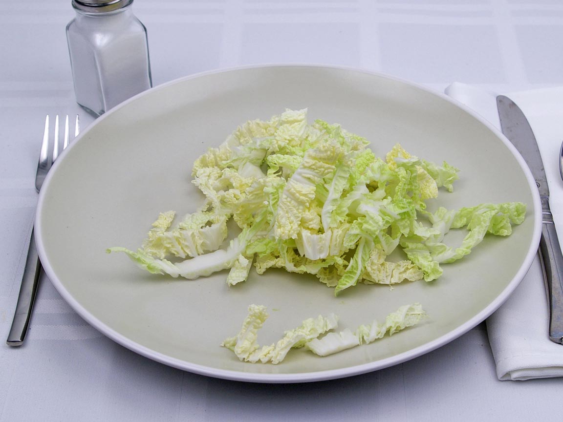 Calories in 1.25 cup of Napa - Chinese - Cabbage
