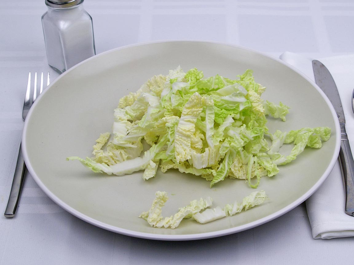 Calories in 1.5 cup of Napa - Chinese - Cabbage