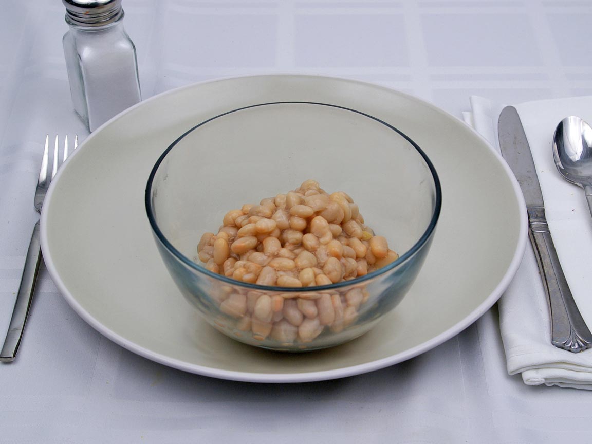 Calories in 1.5 cup(s) of Navy Beans - Canned