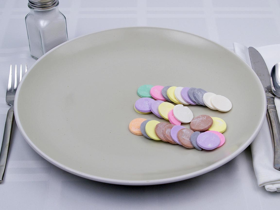 Calories in 30 piece(s) of Necco Wafers