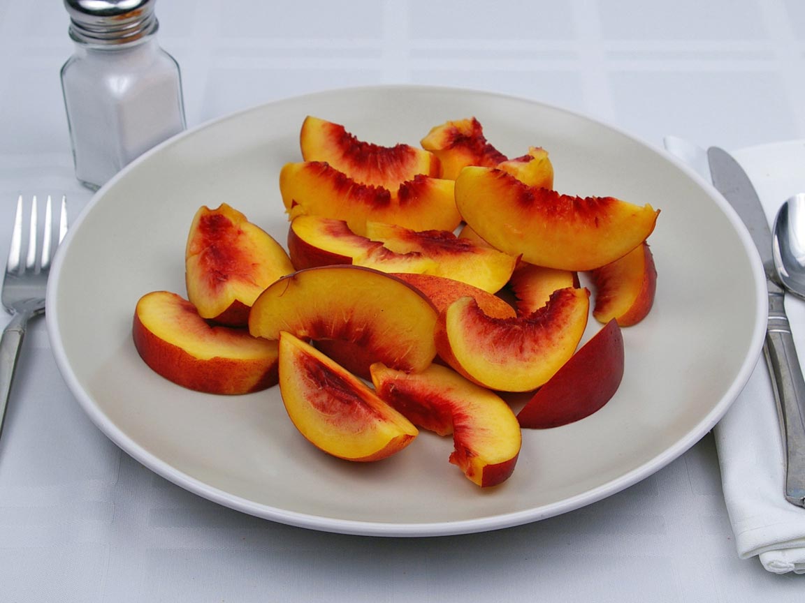 Calories in 2 fruit(s) of Nectarine