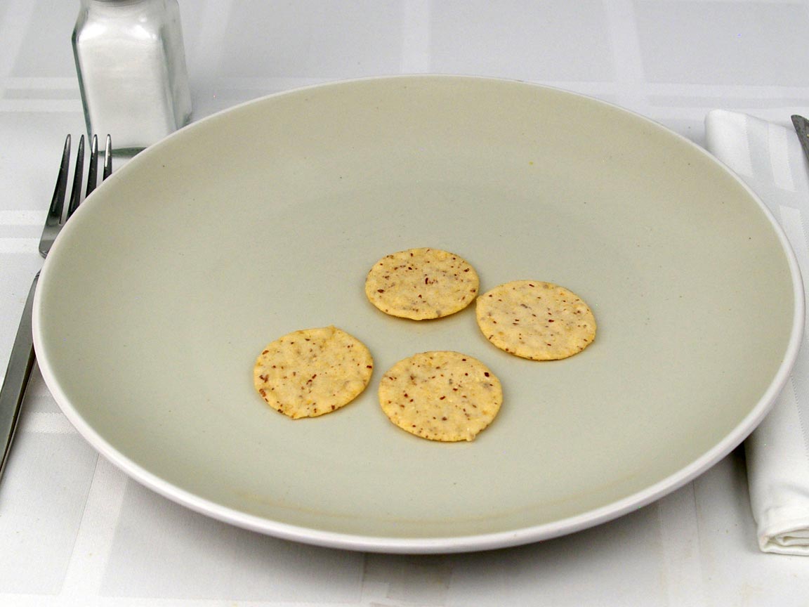Calories in 4 cracker(s) of Almond Nut Thins - Nut & Rice Crackers
