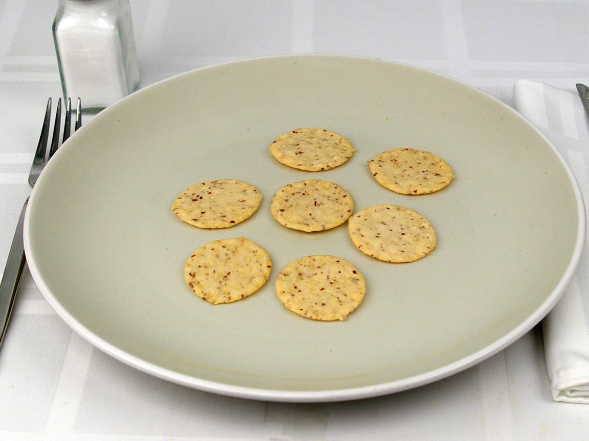 Calories in 7 cracker(s) of Almond Nut Thins - Nut & Rice Crackers