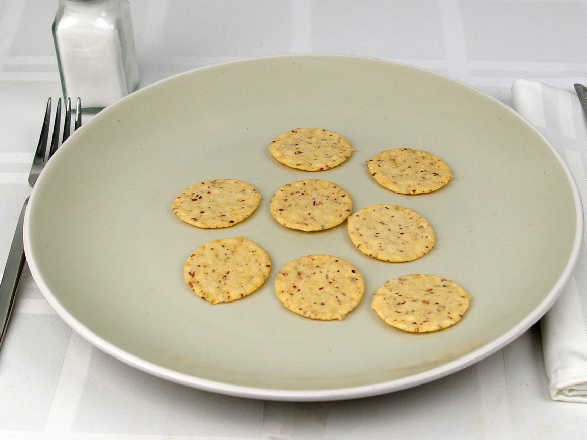 Calories in 8 cracker(s) of Almond Nut Thins - Nut & Rice Crackers