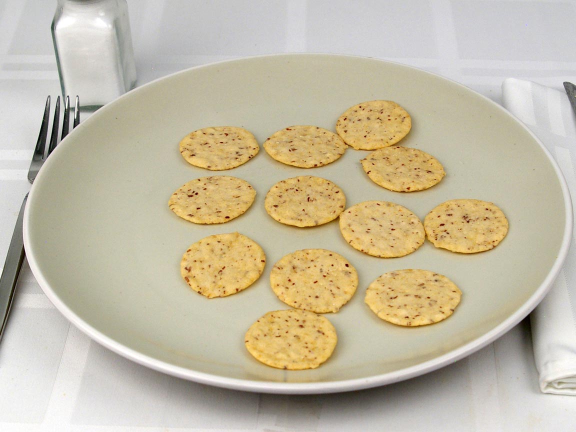 Calories in 12 cracker(s) of Almond Nut Thins - Nut & Rice Crackers
