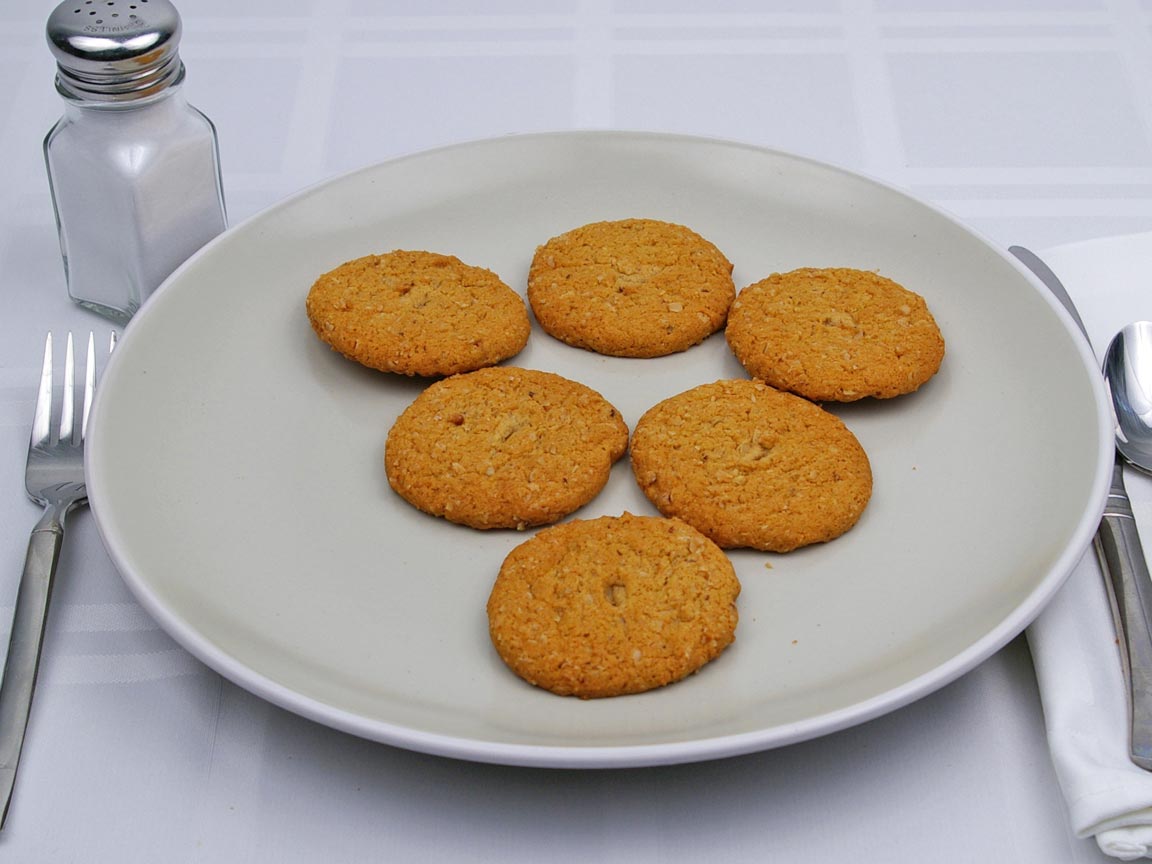 Calories in 6 cookie(s) of Oatmeal Cookie - Sugar Free