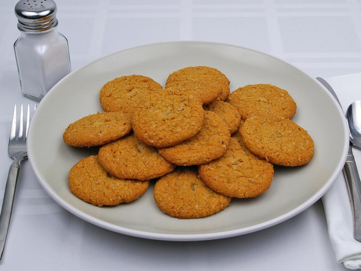 Calories in 15 cookie(s) of Oatmeal Cookie - Sugar Free