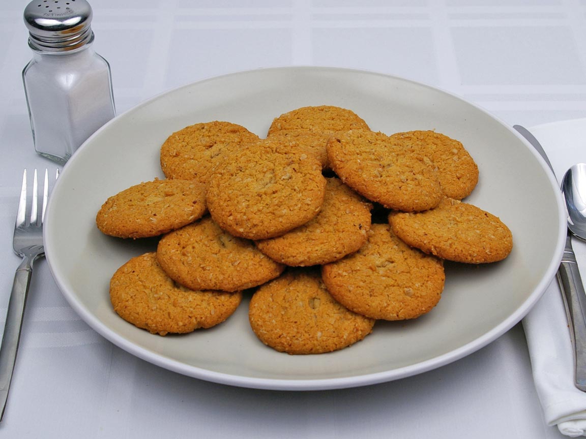 Calories in 16 cookie(s) of Oatmeal Cookie - Sugar Free