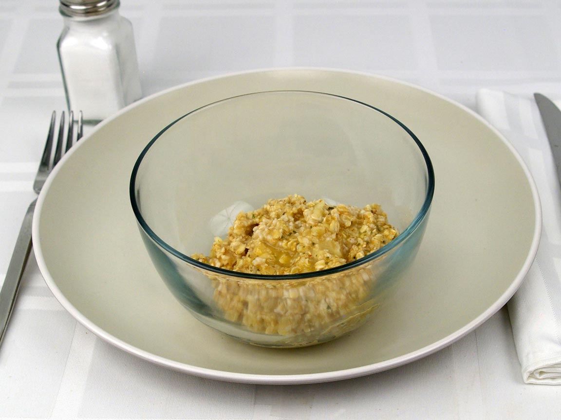 Calories in 1.5 packet(s) cooked of Oatmeal - Flavored Packets - made with water