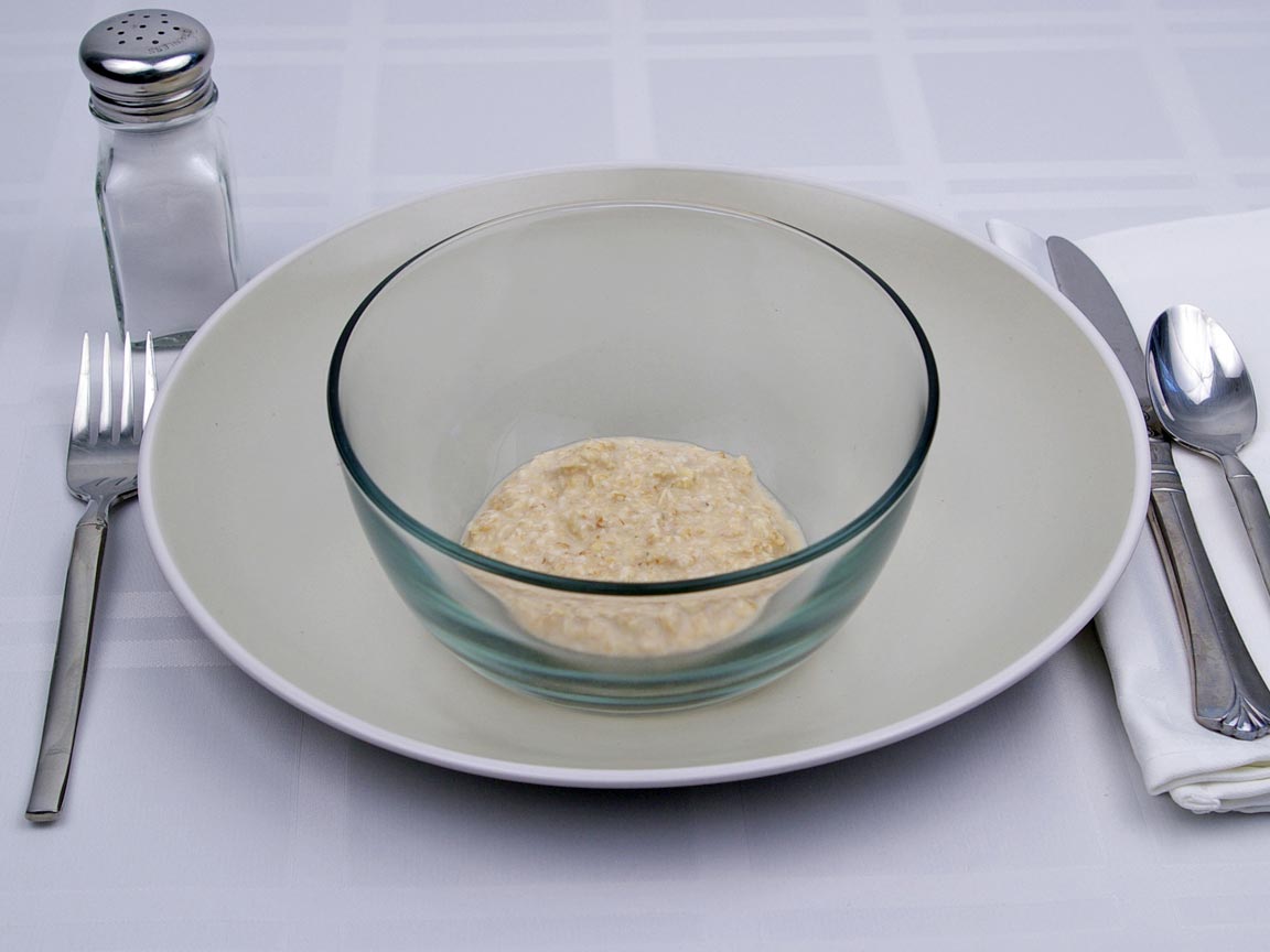 Calories in 0.25 cup(s) of Oatmeal - rolled oats - made with Water