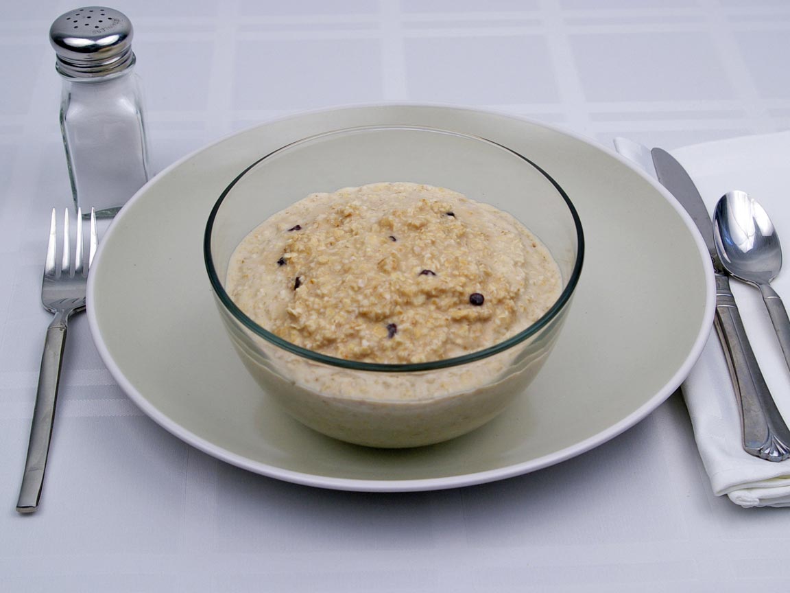 Calories in 2.5 cup(s) of Oatmeal - rolled oats - made with Water