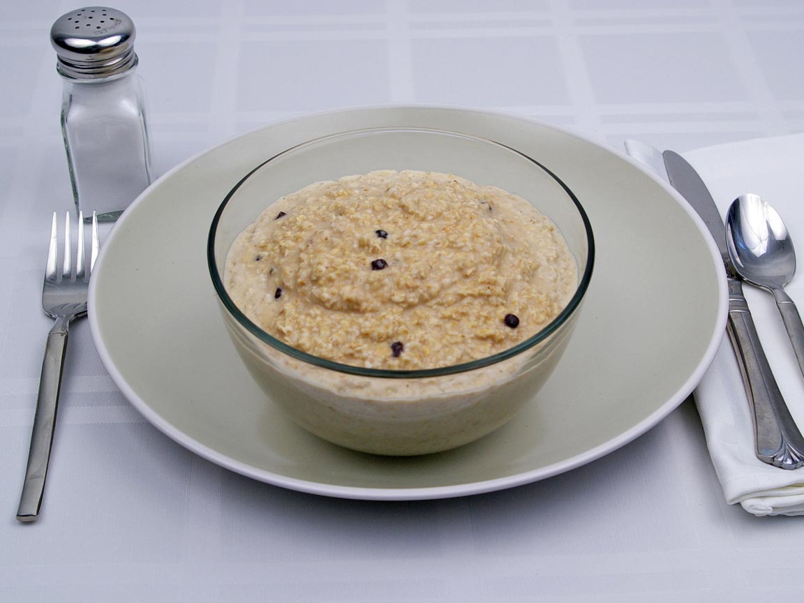 Calories in 3 cup(s) of Oatmeal - rolled oats - made with Water