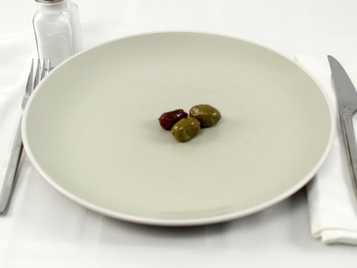 Calories in 15 grams of Marinated Olives