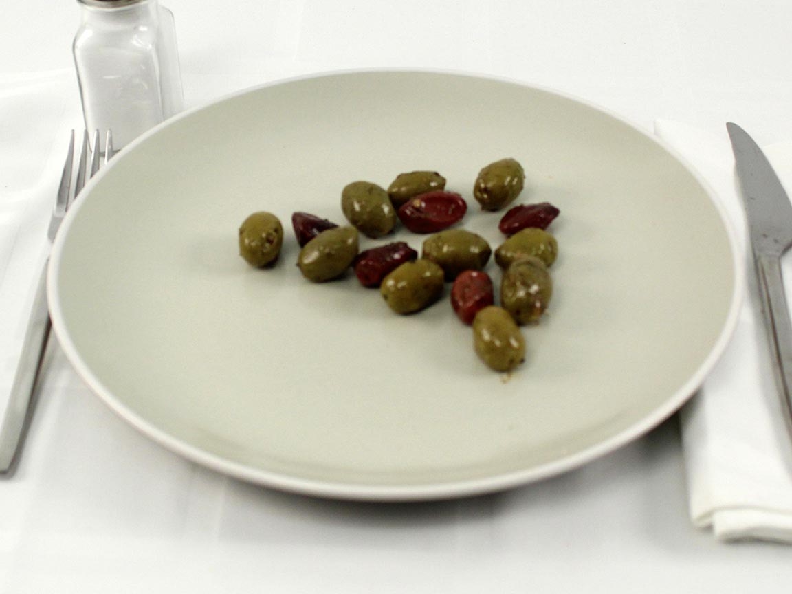 Calories in 75 grams of Marinated Olives