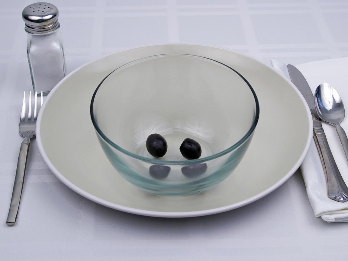 Calories in 4 olive(s) of Black Olives - Large