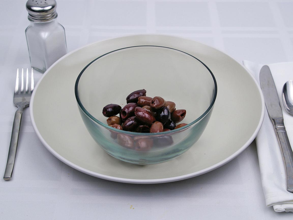 Calories in 30 olive(s) of Kalamata Olives