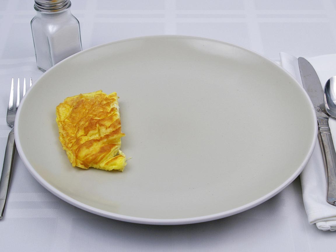 Calories in 1 lg egg(s) of Egg Omelette - No Fat Added