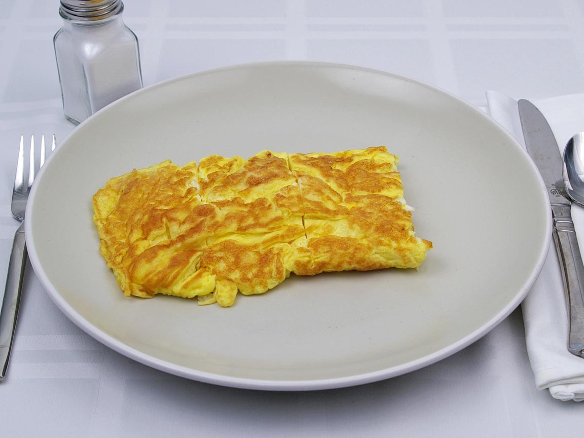 Calories in 3 lg egg(s) of Egg Omelette - No Fat Added