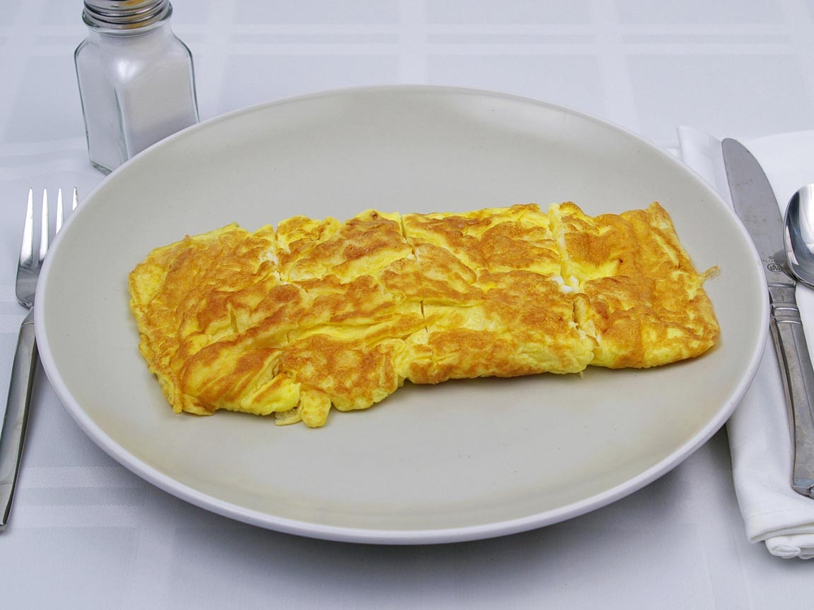 Calories in 4 lg egg(s) of Egg Omelette - No Fat Added