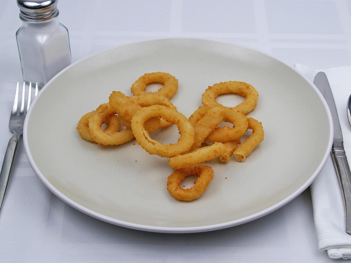 Calories in 1.98 value of Burger King - Onion Rings