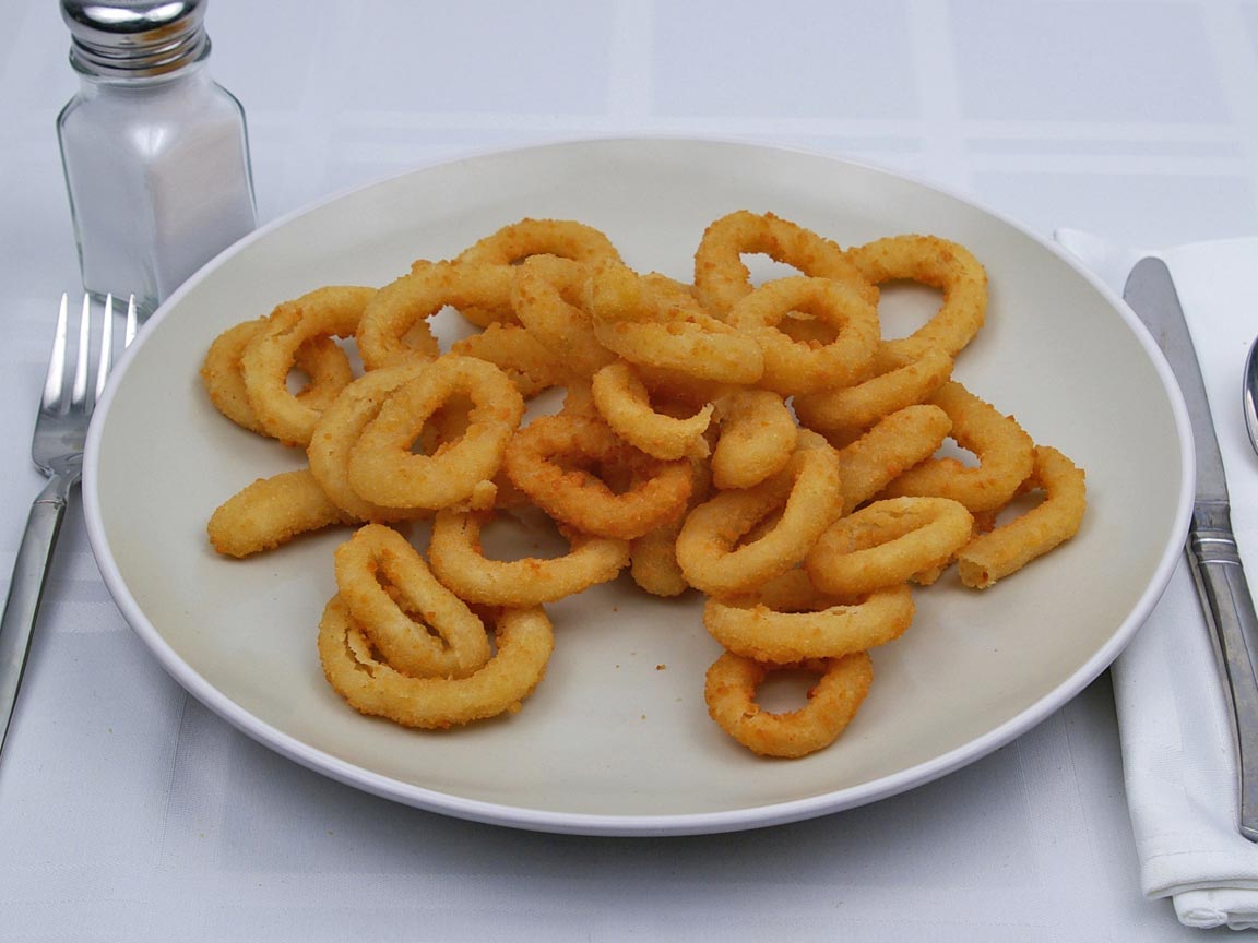 Calories in 5.93 value of Burger King - Onion Rings