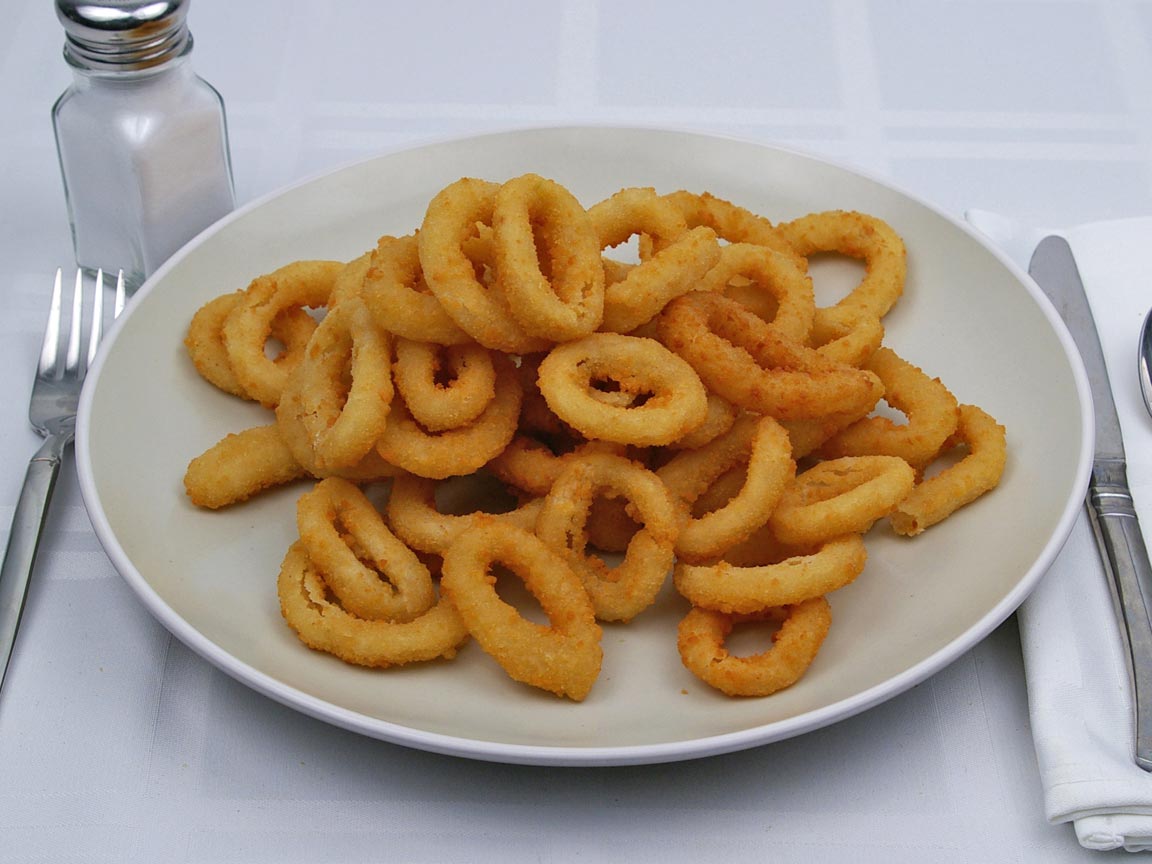 Calories in 7.91 value of Burger King - Onion Rings