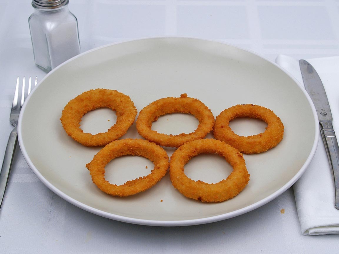 Calories in 0.63 serving(s) of Carl's Jr - Onion Rings
