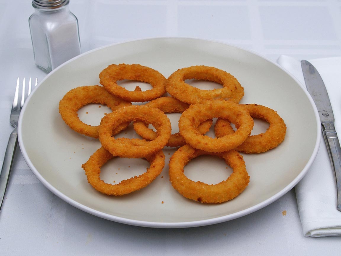 Calories in 1.13 serving(s) of Carl's Jr - Onion Rings
