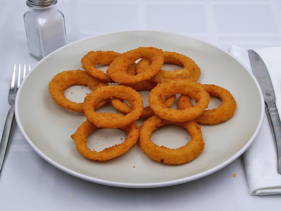 Calories in 1.25 serving(s) of Carl's Jr - Onion Rings
