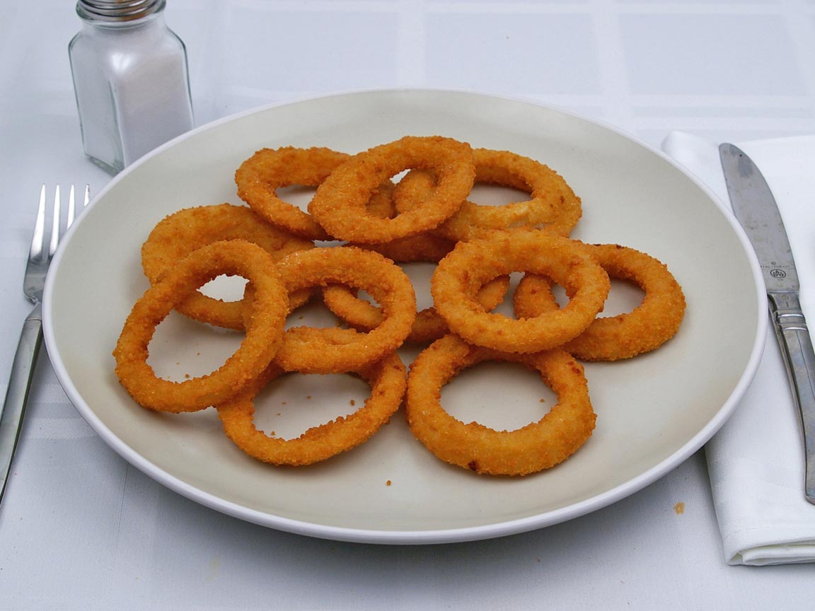 Calories in 1.38 serving(s) of Carl's Jr - Onion Rings