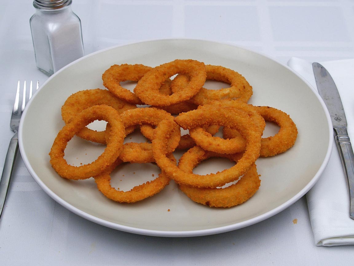 Calories in 1.5 serving(s) of Carl's Jr - Onion Rings