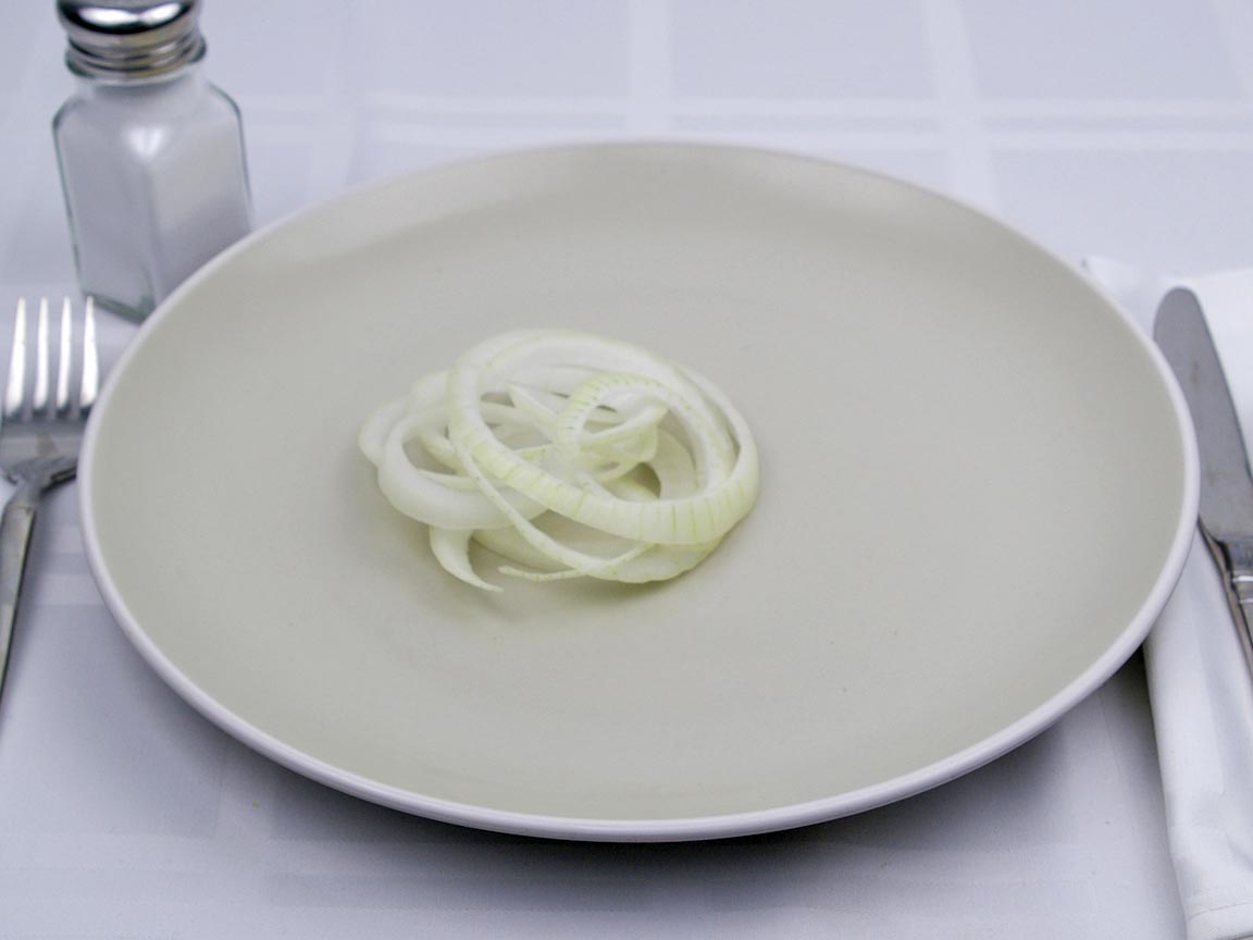 Calories in 28 grams of Yellow Onion