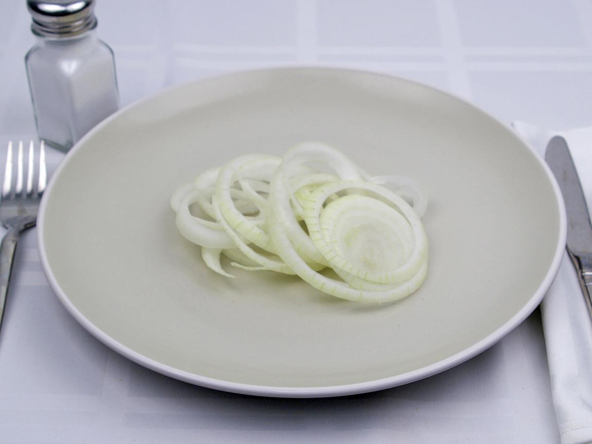 Calories in 56 grams of Yellow Onion