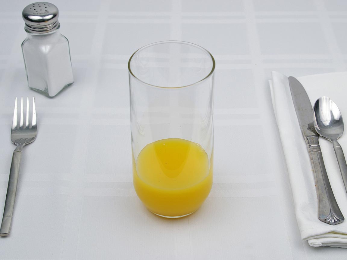 Calories in 4 fl oz(s) of Orange Juice - Trop 50