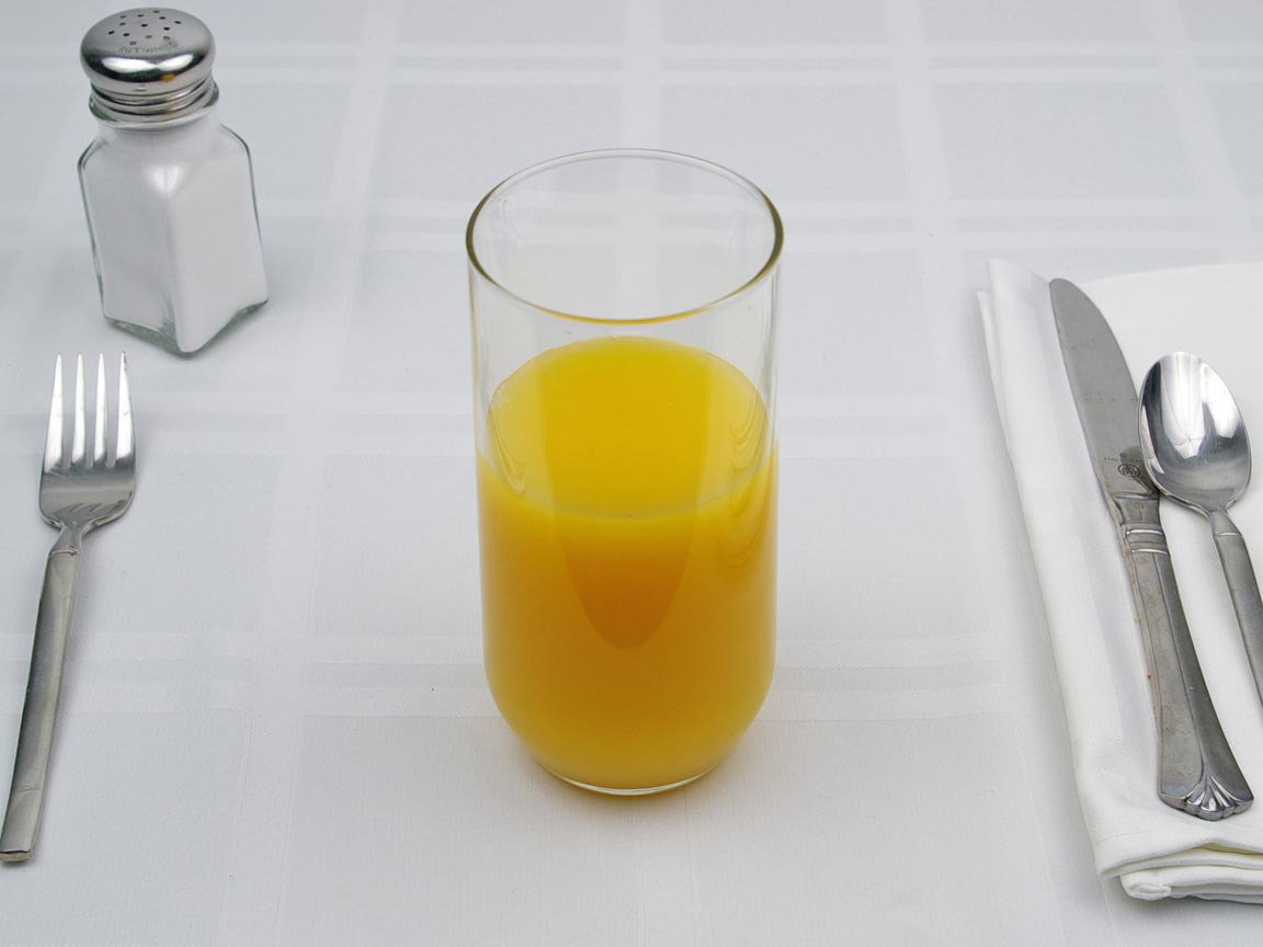Calories in 10 fl oz(s) of Orange Juice - Avg
